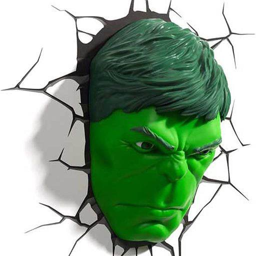 Marvel 3D LED Leuchte Hulk Face 3D Image 3