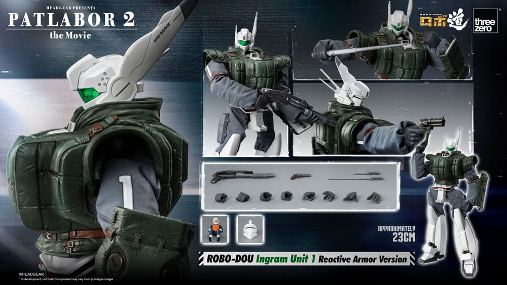 Patlabor 2: The Movie Robo-Dou Actionfigur Ingram Unit 1 Reactive Armor Version 23 cm Image 14