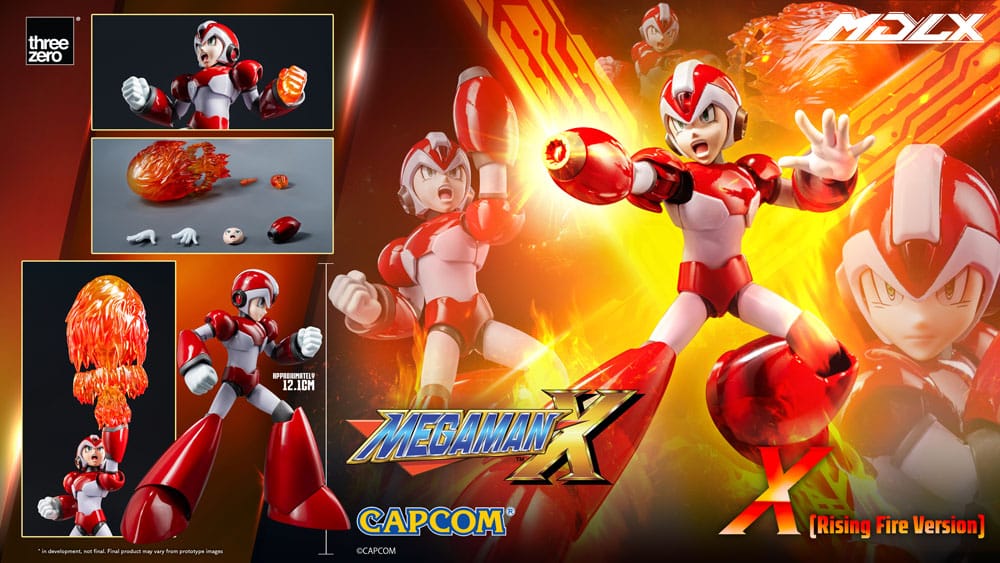 Mega Man MDLX Actionfigur Rockman X / Mega Man X (Rising Fire Version) 12 cm Image 14
