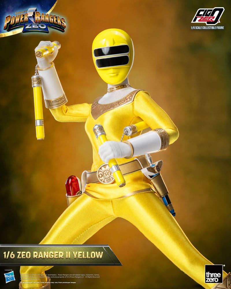 Power Rangers Zeo FigZero Actionfigur 1/6 Ranger II Yellow 30 cm Image 4