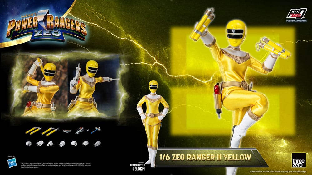 Power Rangers Zeo FigZero Actionfigur 1/6 Ranger II Yellow 30 cm Image 11