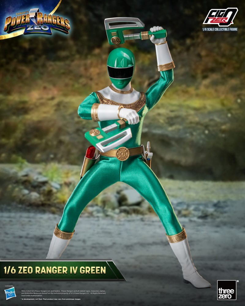 Power Rangers Zeo FigZero Actionfigur 1/6 Ranger IV Green 30 cm Image 6