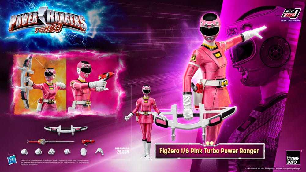 Power Rangers Turbo FigZero Actionfigur 1/6 Pink Turbo Power Ranger 30 cm Image 8