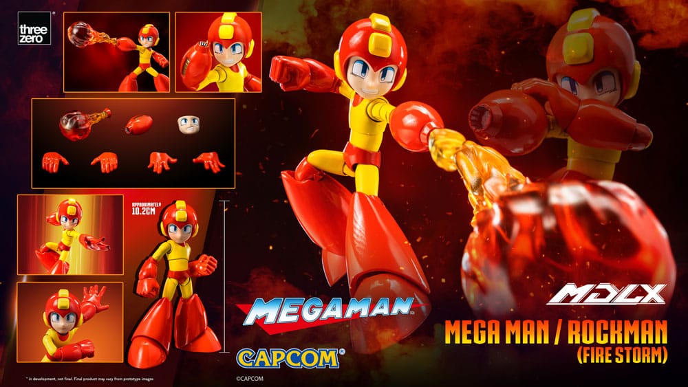 Mega Man MDLX Actionfigur Mega Man / Rockman (Fire Storm) 10 cm Image 12