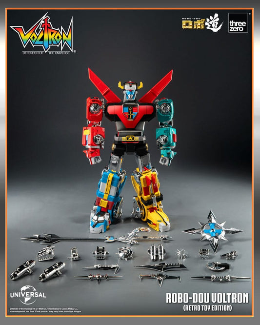 Voltron: Defender of the Universe Robo-Dou Actionfigur Voltron Retro Toy Edition 27 cm Image 2