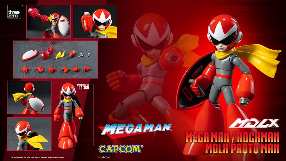 Mega Man MDLX Actionfigur Rockman / Mega Man Proto Man 10 cm Image 13
