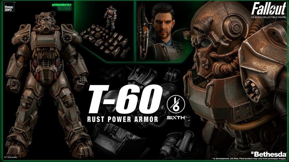 Fallout Actionfigur 1/6 T-60 Rust Power Armor Image 19