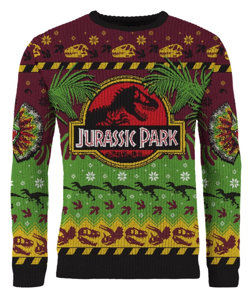 Jurassic Park Christmas Pullover Happy Rexmas Größe M Image 2