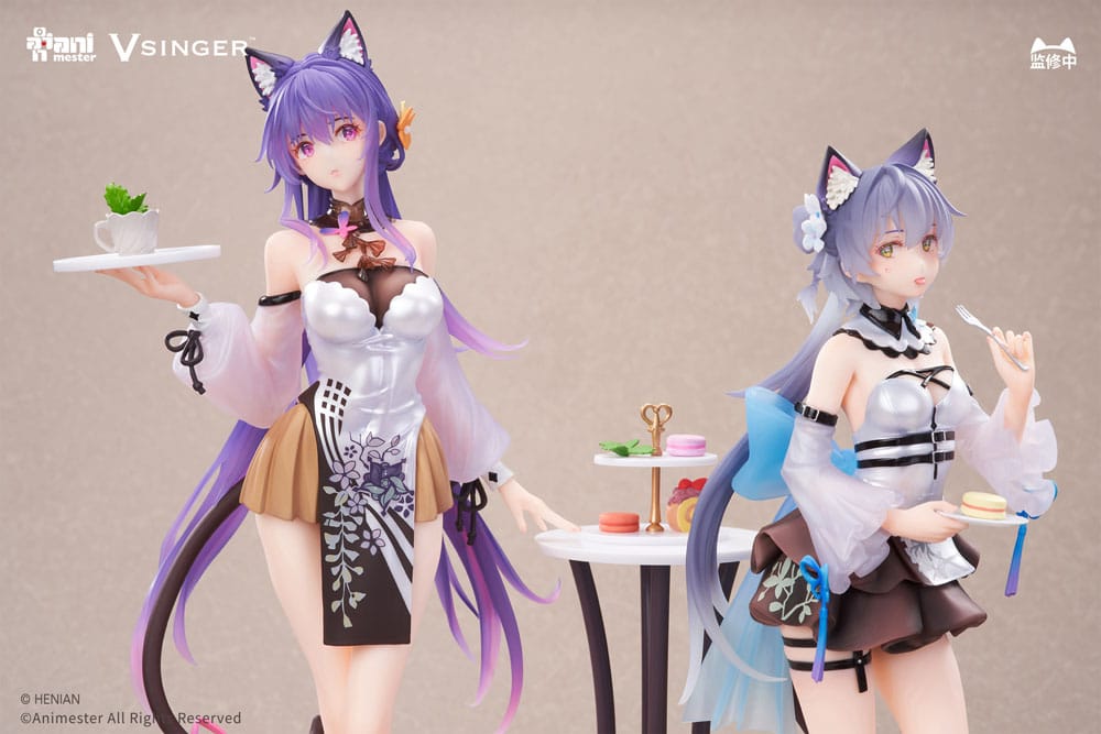 VSinger Luo Tianyi & Mo Qingxian Statuen 1/7 2er-Pack Luo Tianyi & Mo Qingxian Tea Time Melody Ver. Image 5