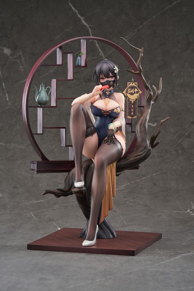 Original Character PVC Statue 1/7 Xiami China Dress Genboku Ver. 26 cm Image 13