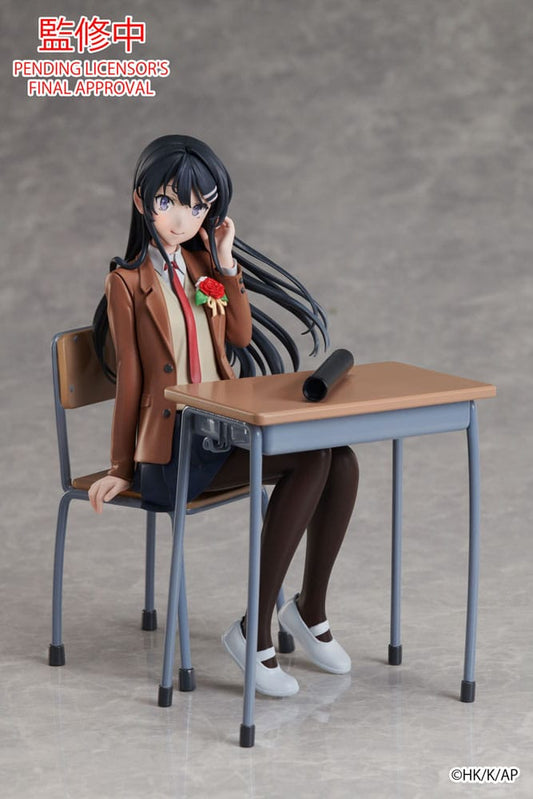 Rascal Does Not Dream of a Knapsack Kid Statue Mai Sakurajima Graduation Ver. 15 cm Image 2