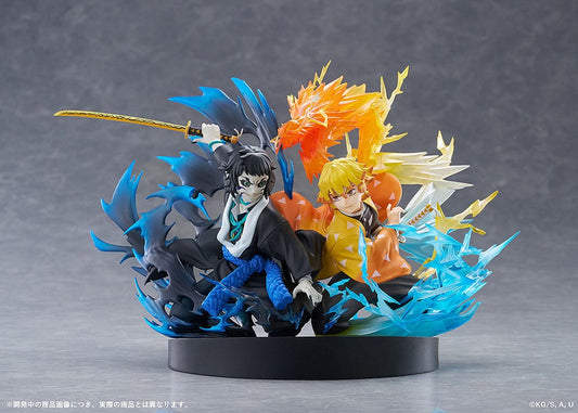 Demon Slayer: Kimetsu no Yaiba PVC Statue Zenitsu Agatsuma & Kaigaku 15 cm Image 2