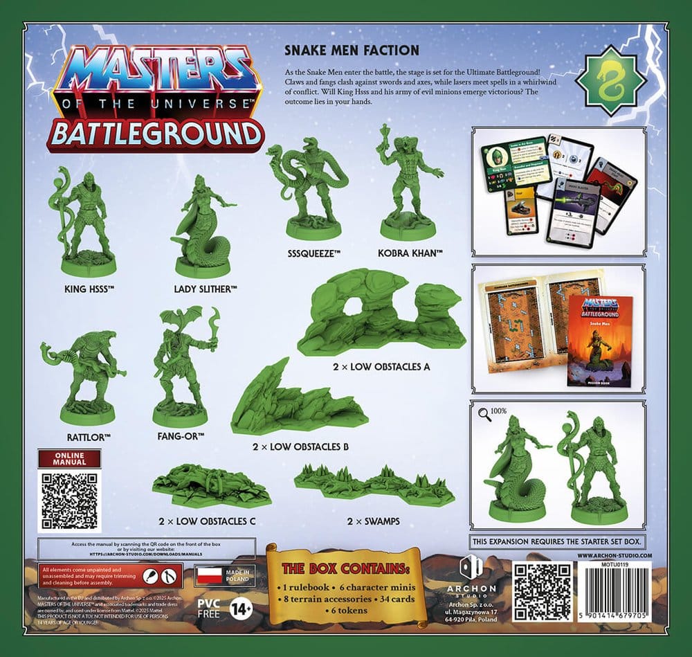 Masters of the Universe: Battleground Miniaturenspiel Wave 8: Snake Men Faction *Deutsche Version* Image 7