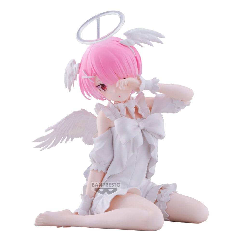 Re:Zero Starting Life in Another World Relax Time PVC Statue Ram Sweet Angel 13 cm Image