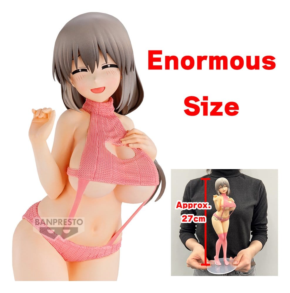 Uzaki-chan Wants to Hang Out! Eternal Romance PVC-Figur Tsuki Uzaki (Sweater Swimsuit Ver.) 27 cm Image 5