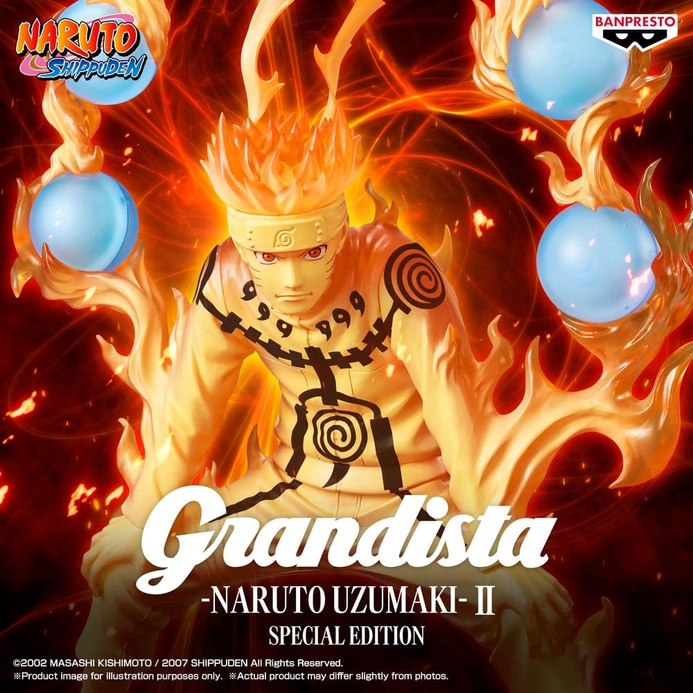 Naruto Shippuden Grandista PVC-Figur Naruto Uzumaki II Special Edition 27 cm Image 5
