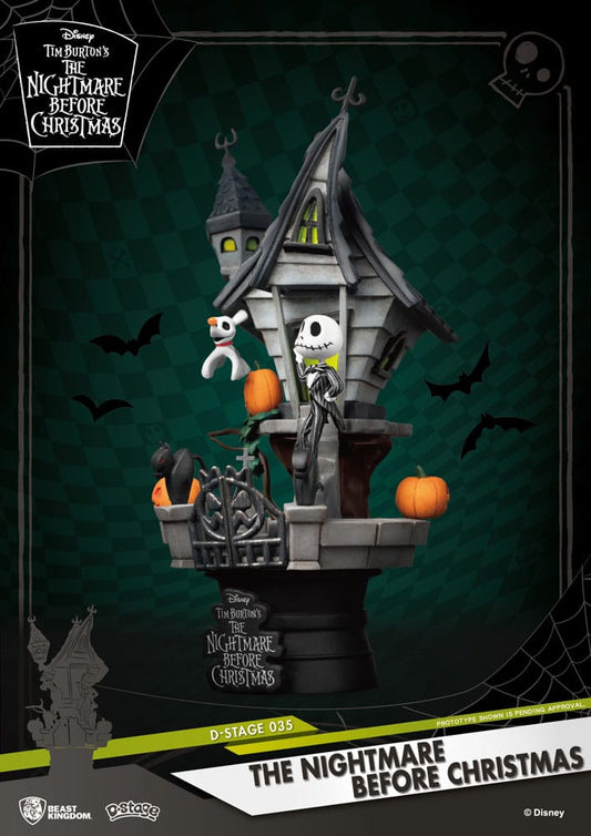 Nightmare before Christmas D-Stage PVC Diorama Jack's Haunted House 15 cm Image 2