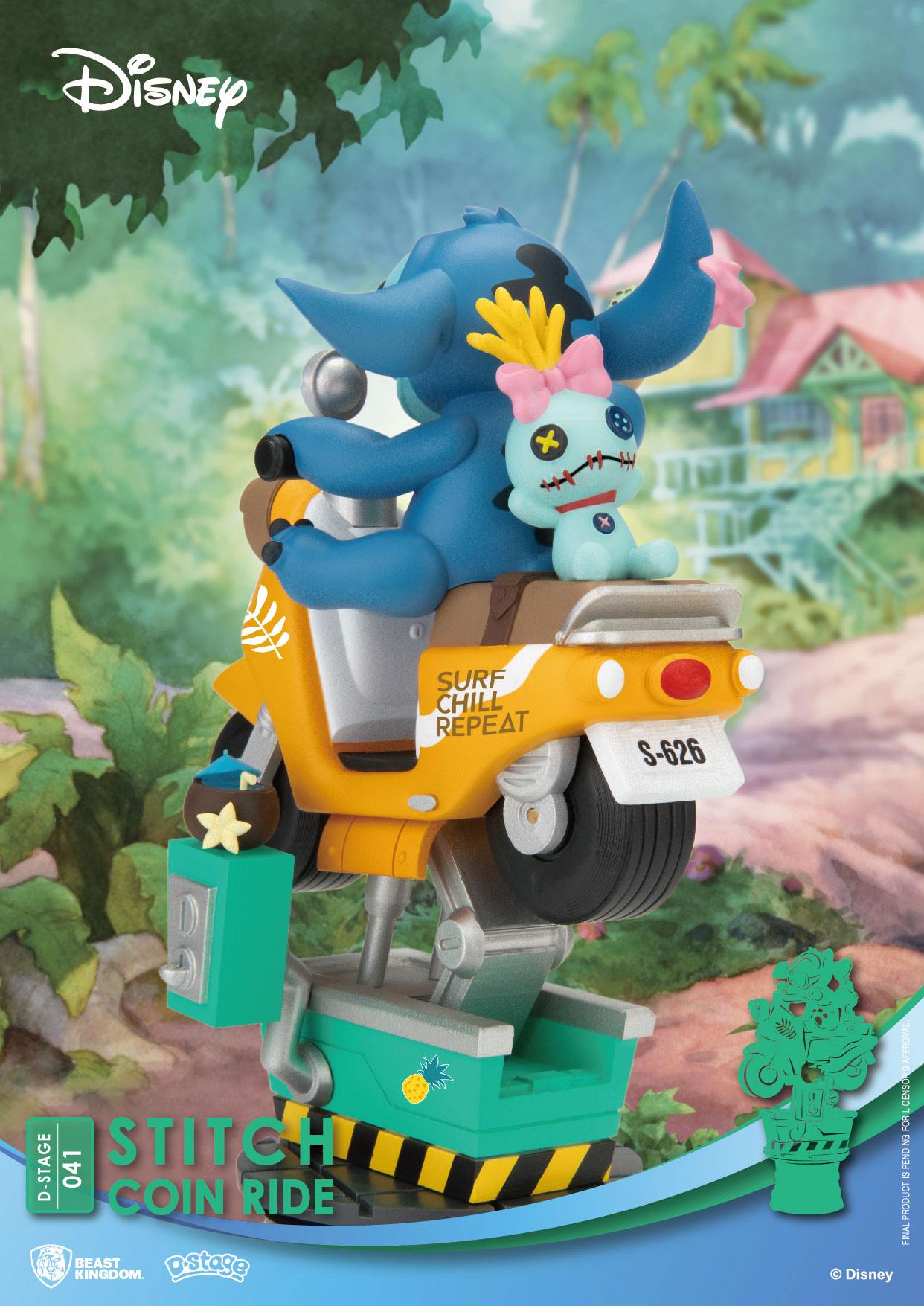 Disney D-Stage PVC Diorama Stitch Coin Ride 16 cm Image 7
