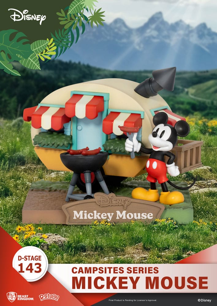 Disney D-Stage Campsite Series PVC Diorama Mickey Mouse 10 cm Image 1