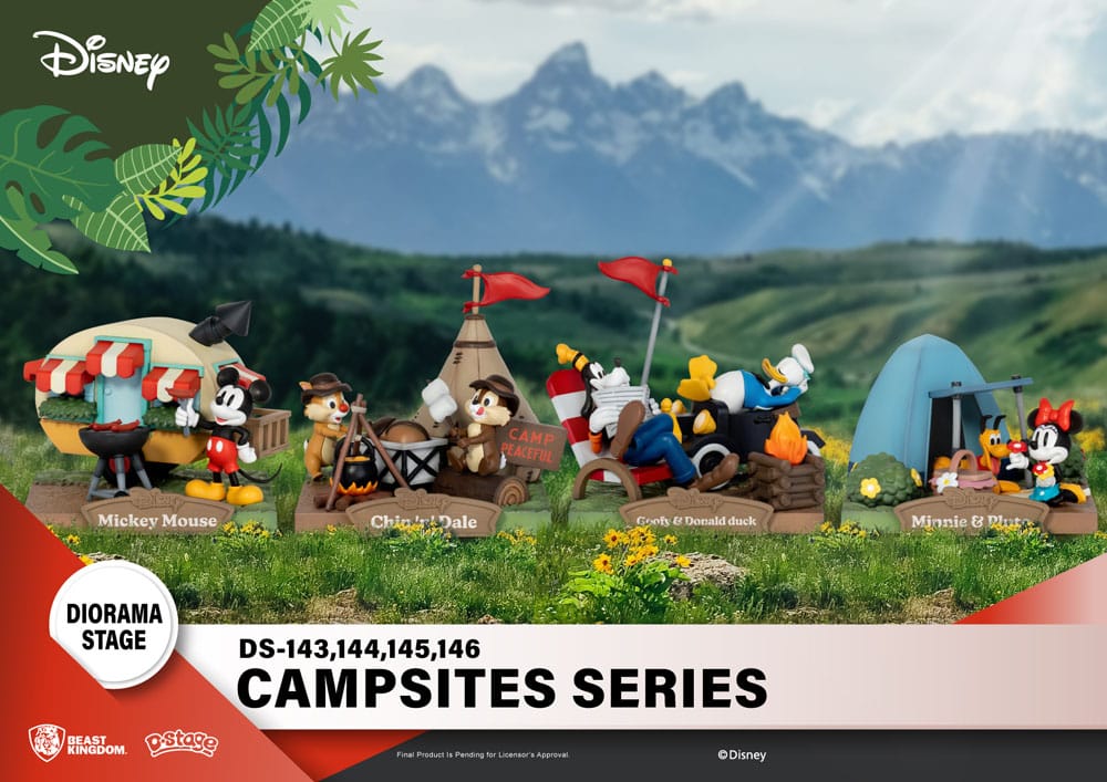 Disney D-Stage Campsite Series PVC Diorama Mickey Mouse 10 cm Image 2