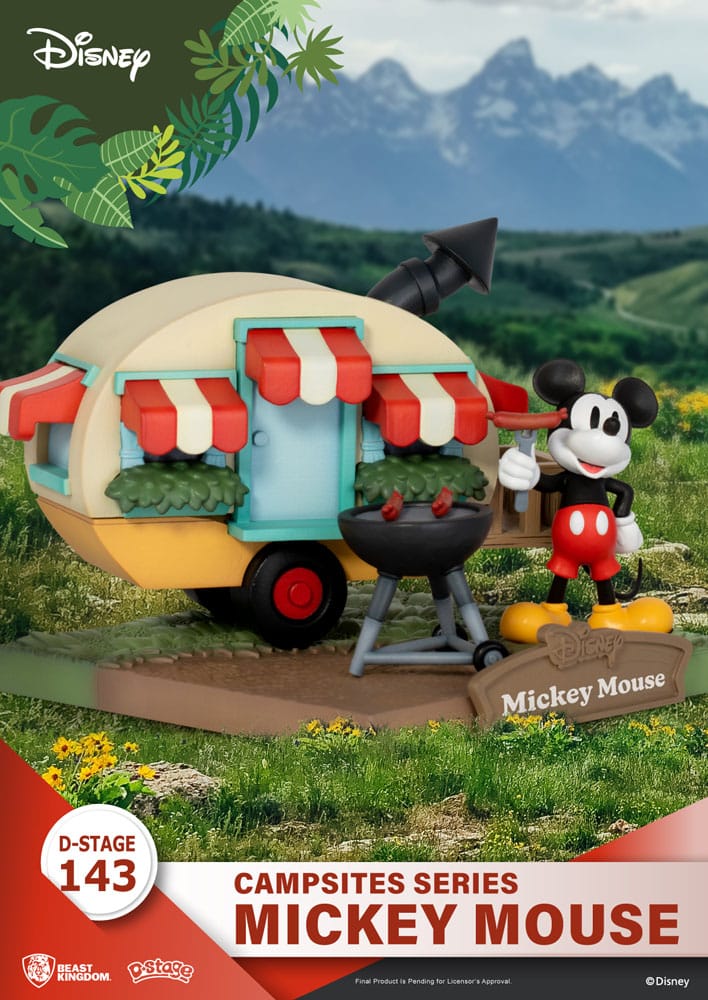 Disney D-Stage Campsite Series PVC Diorama Mickey Mouse 10 cm Image 4