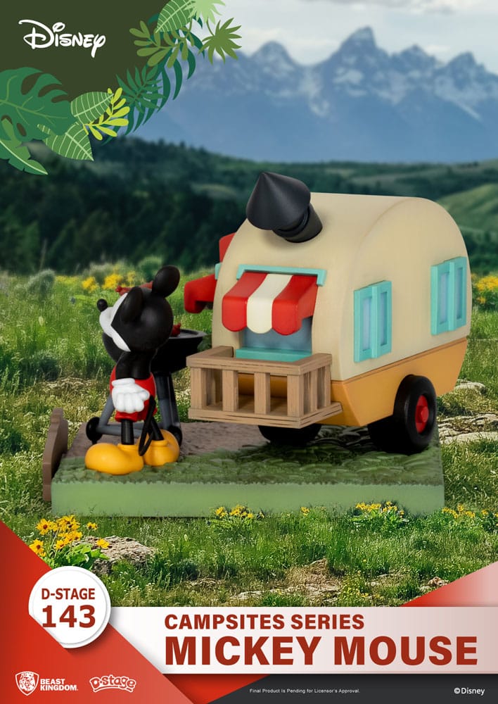 Disney D-Stage Campsite Series PVC Diorama Mickey Mouse 10 cm Image 5