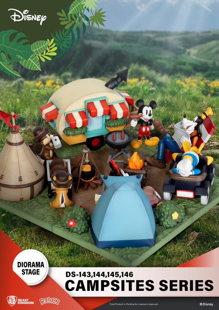 Disney D-Stage Campsite Series PVC Diorama Chip & Dale 10 cm Image 3