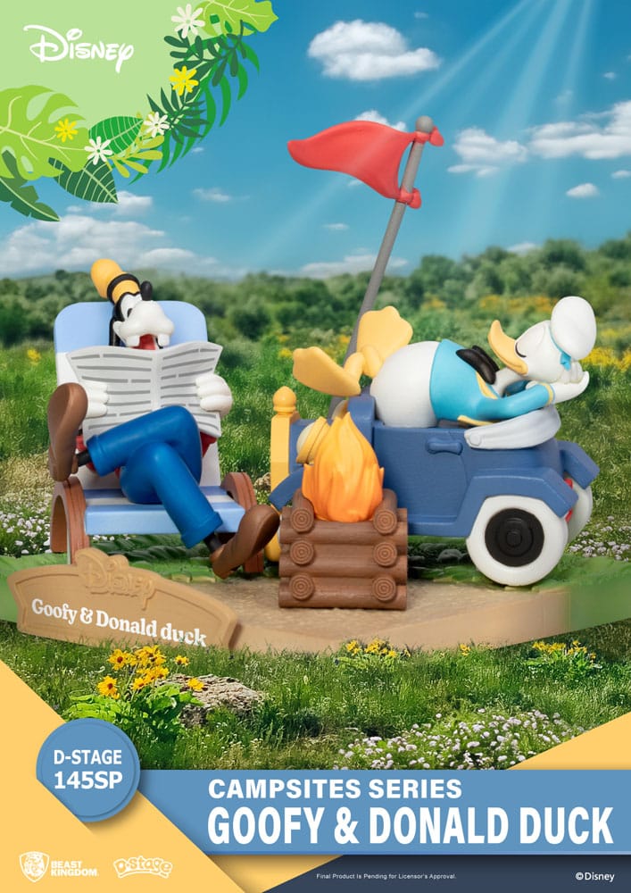 Disney D-Stage Campsite Series PVC Diorama Goofy & Donald Duck Special Edition 10 cm Image 3