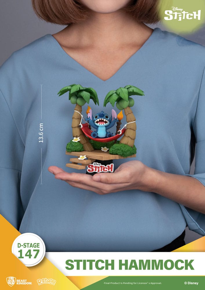 Lilo & Stitch D-Stage PVC Diorama Stitch Hammock 13 cm Image 8