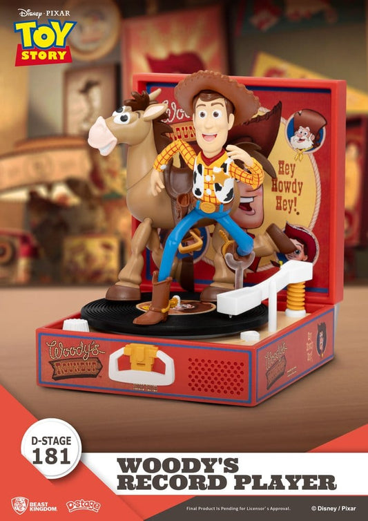 Toy Story Record Player Series PVC Figur Woody's Record Player 13 cm Image 2