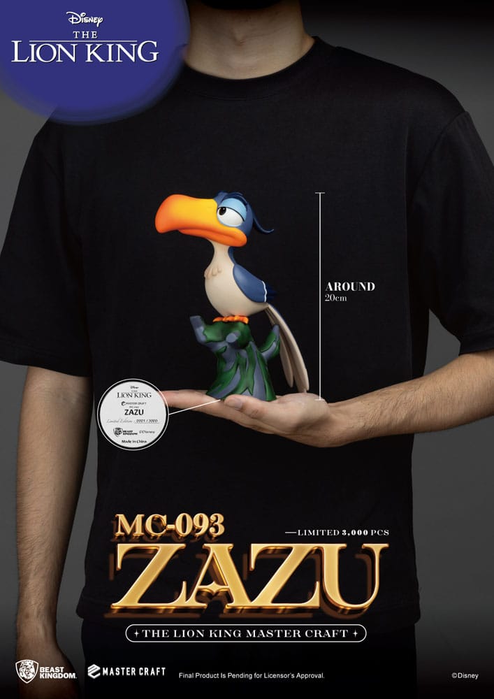 Disney Master Craft Statue Der König der Löwen Zazu 20 cm Image 6