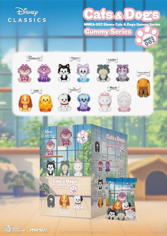 Disney Cats & Dogs Mini Egg Attack Blind Box Figuren Gummy Series Sortiment 3 cm (24) Image 2