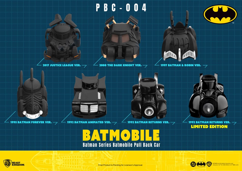 Batman Pull Back Car Series Rückzug-Autos Blind Box 6er-Pack Image 3