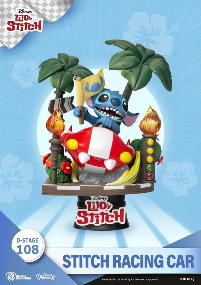 Disney: Lilo & Stitch - Stitch Racing Car PVC Diorama Image