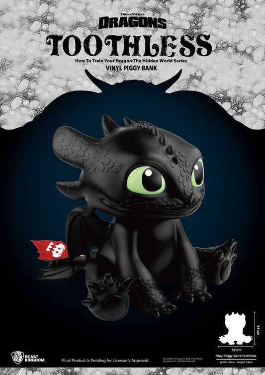Drachenzähmen leicht gemacht Piggy Vinyl Spardose Toothless 30 cm Image 2