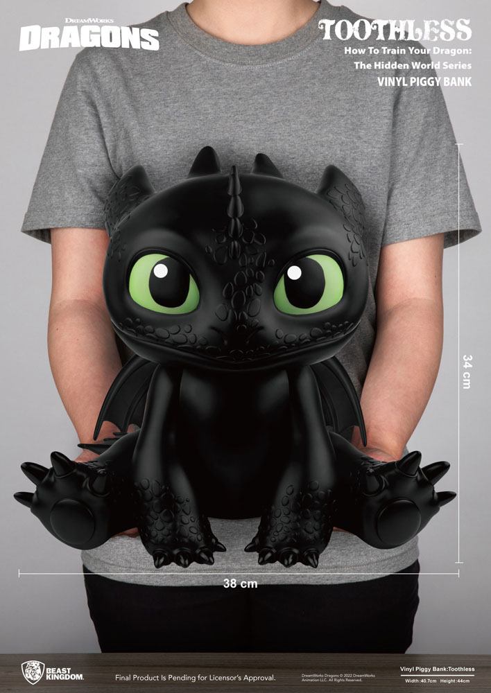 Drachenzähmen leicht gemacht Piggy Vinyl Spardose Toothless 30 cm Image 6