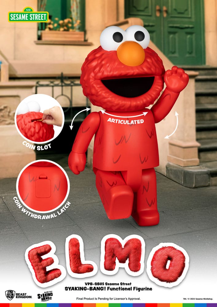 Sesamstraße Syaking Bang Vinyl Spardose Elmo 47 cm Image 6