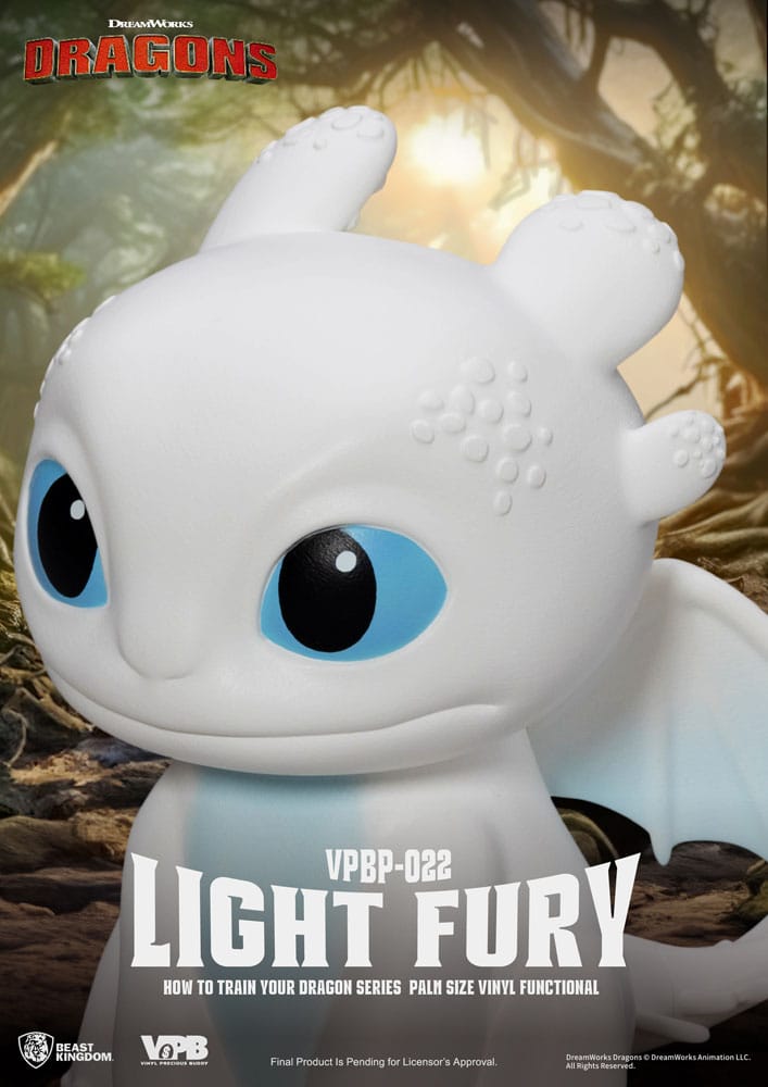 Drachenzähmen leicht gemacht Piggy Vinyl Spardose Light Fury 12 cm Image 5