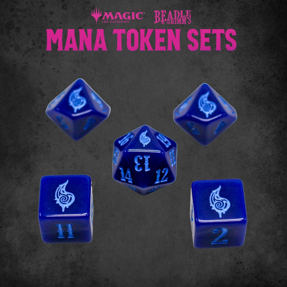 Magic the Gathering Dice and Token Pack Blue Mana Image 4