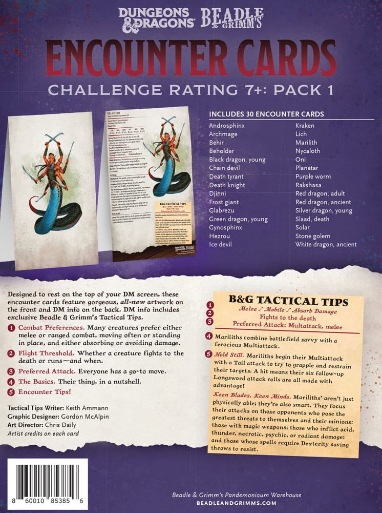 Dungeons & Dragons RPG Begegnungskarten Challenge Rating 7+: Pack 1 *englisch* Image 7