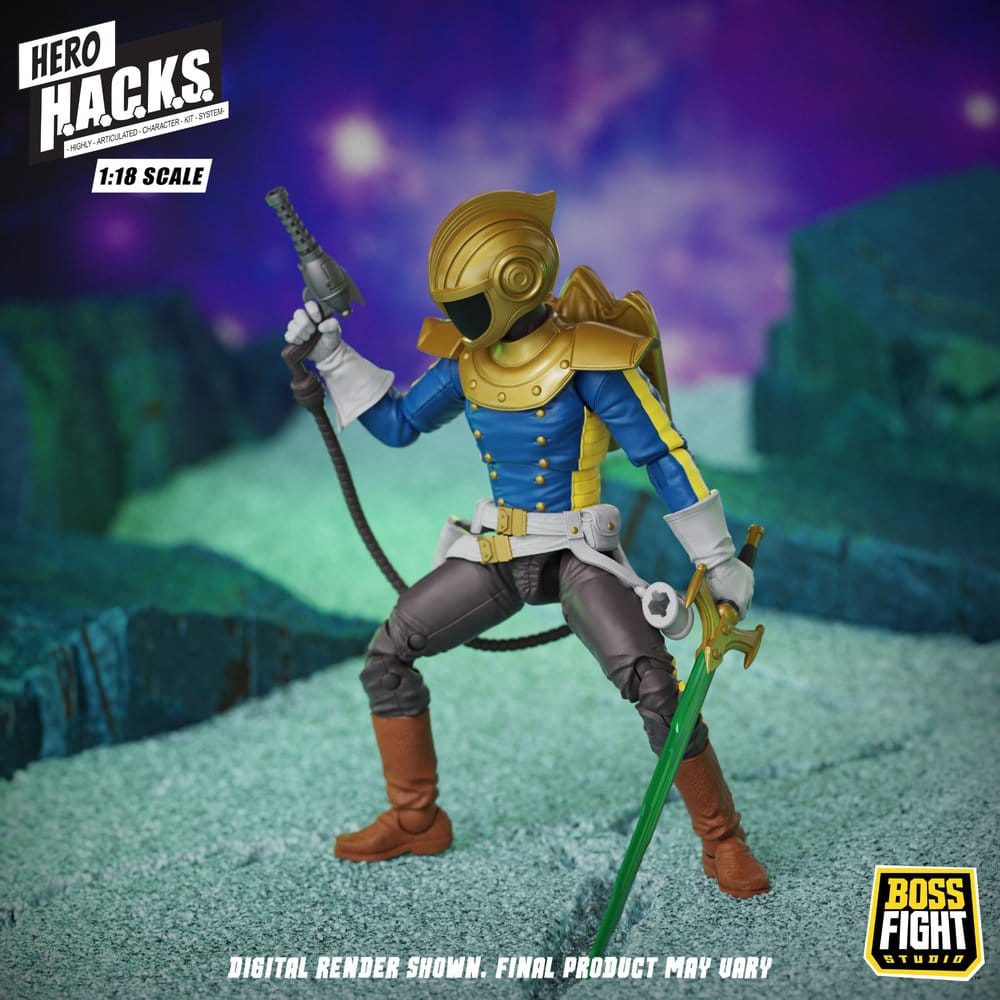 Hero H.A.C.K.S. Core Actionfigur 1/18 Heroes and Villains Wave 1 Jett Steelblade: Stellar Knight of Accord Image 12