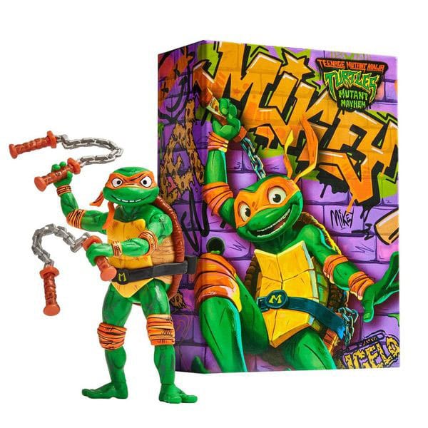 Teenage Mutant Ninja Turtles: Mutant Mayhem Action Figur Comic Con Michelangelo 18 cm Image