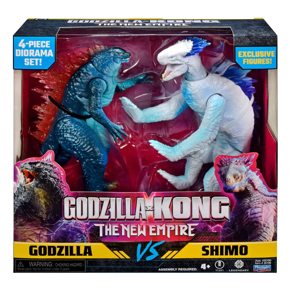 Godzilla x Kong: The New Empire Diorama 2er Pack Godzilla vs Shimo 15 cm Image 2