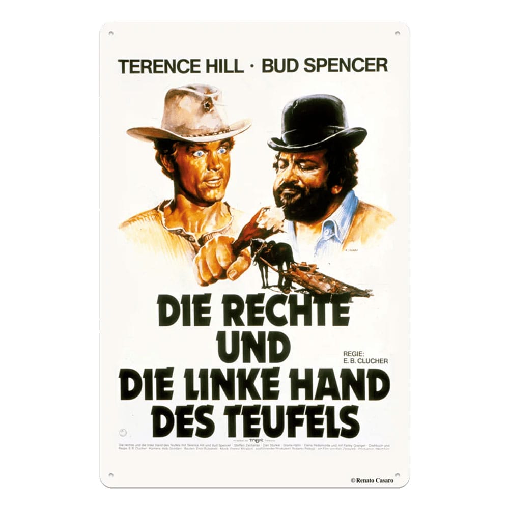 Bud Spencer & Terence Hill Blechschild Rechte und Linke Hand des Teufels 20 x 30 cm Image