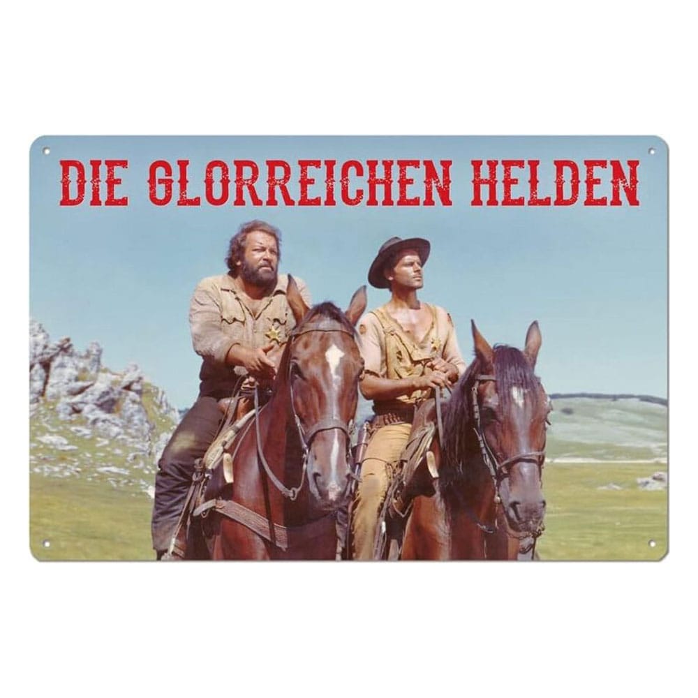 Bud Spencer & Terence Hill Blechschild Die glorreichen Helden 20 x 30 cm Image