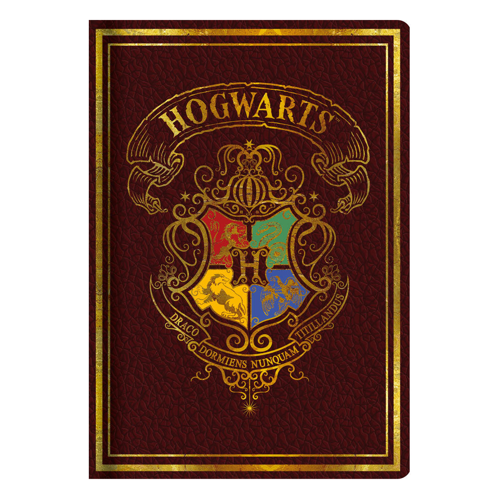 Harry Potter A5 Notizbuch Rot Colourful Crest Umkarton (6) Image