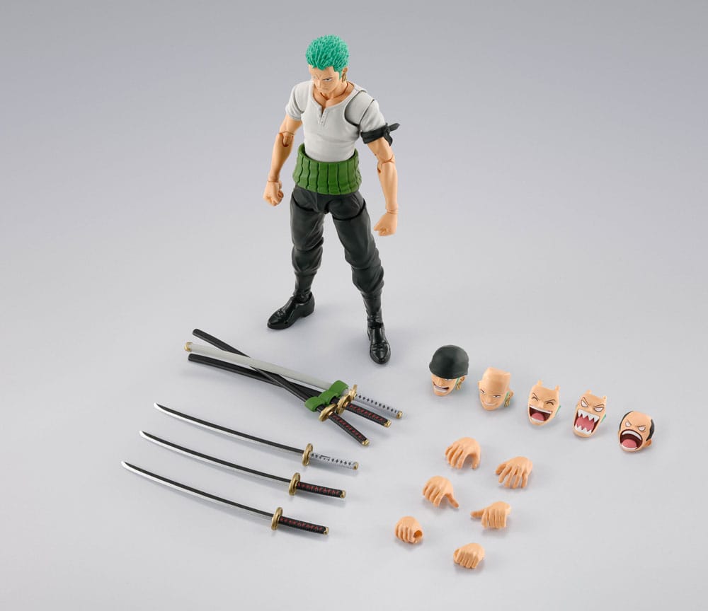 One Piece S.H.Figuarts Actionfigur Roronoa Zoro Romance Dawn Ver. 15 cm Image 12