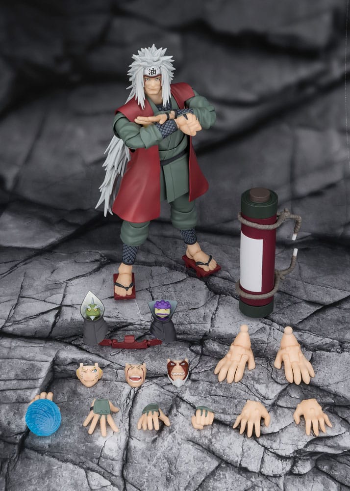 Naruto S.H.Figuarts Actionfigur Jiraiya Hidden Leaf Heroic Master Sage (Sage Mode Set) 17 cm Image 9
