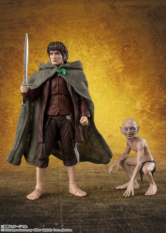 Herr der Ringe S.H. Figuarts Actionfiguren Frodo Beutlin & Gollum Image 2