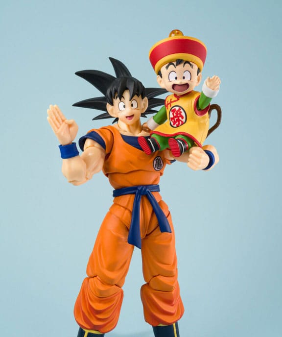 Dragon Ball S.H.Figuarts Actionfigur Son Goku & Son Gohan Kid & Kintoun 14 cm & 6 cm Image 1